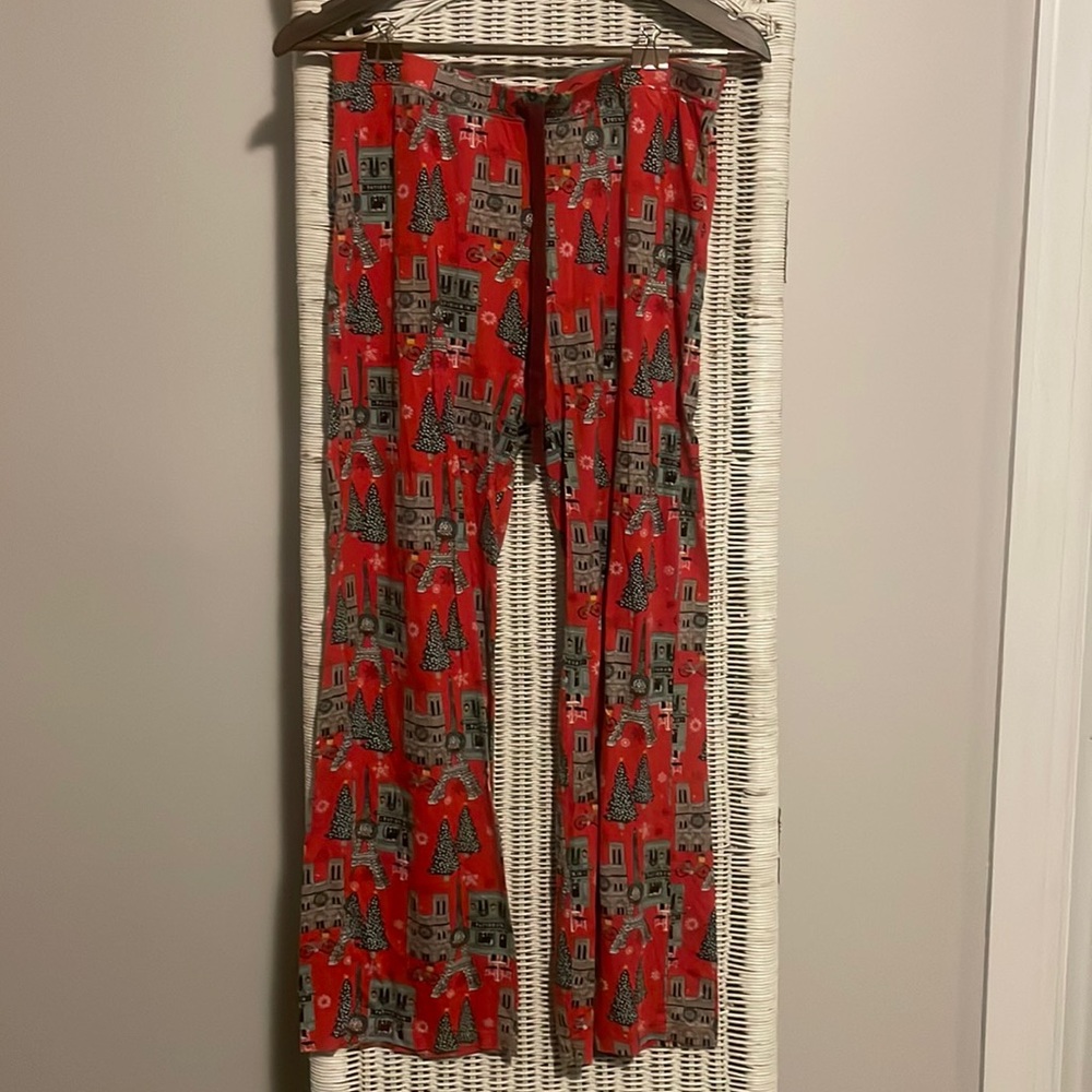 Cynthia Rowley small red pajama pants
